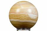 Polished, Orange Creamsicle Calcite Sphere - Mexico #343868-1